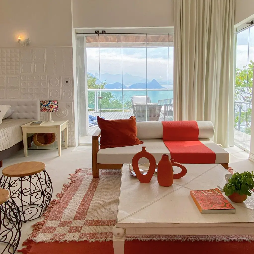 A large suite at Rio Holiday with fantastic view of Rio de Janeiro.