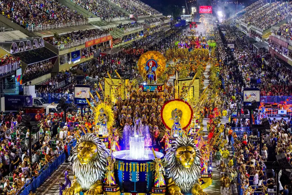 Carnival parade at the Sambodromo