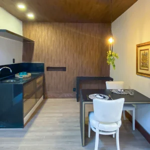 Kitchen area of the Rio Holiday Flamengo Suite